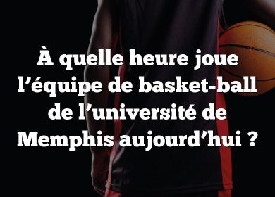 À quelle heure joue l’équipe de basket-ball de l’université de Memphis aujourd’hui ?